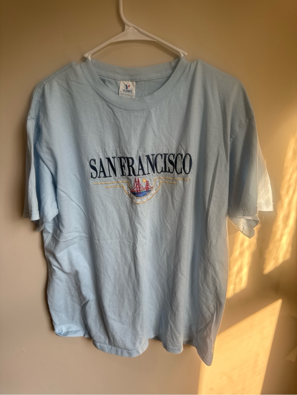 San Francisco Light Blue Graphic Tee - Classic City Logo Shirt
